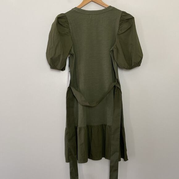 Anthropologie Nation LTD Evangeline Belted Dress Ivy Size L - Picture 10 of 14